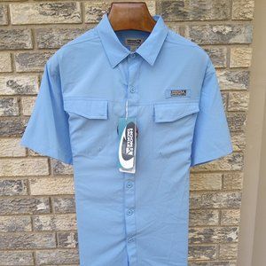 Hook & Tackle Men's Coastline Short sleeve Fishing Shirt Size XL